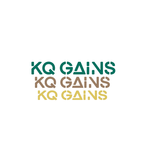 KQ Gains T-Shirt with Three Rows Logo – KQ Gains